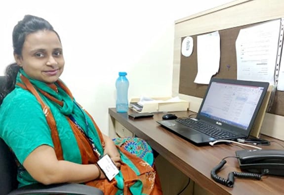 Women learning vocational skills